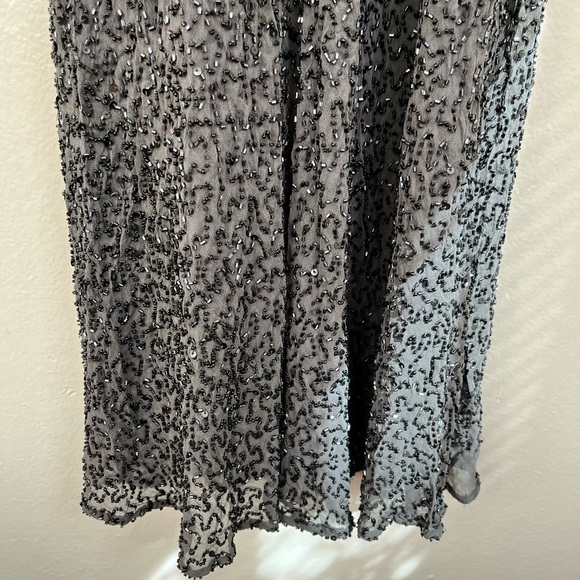 Vintage 100% Silk Stenay Beaded Dress - Picture 4 of 9